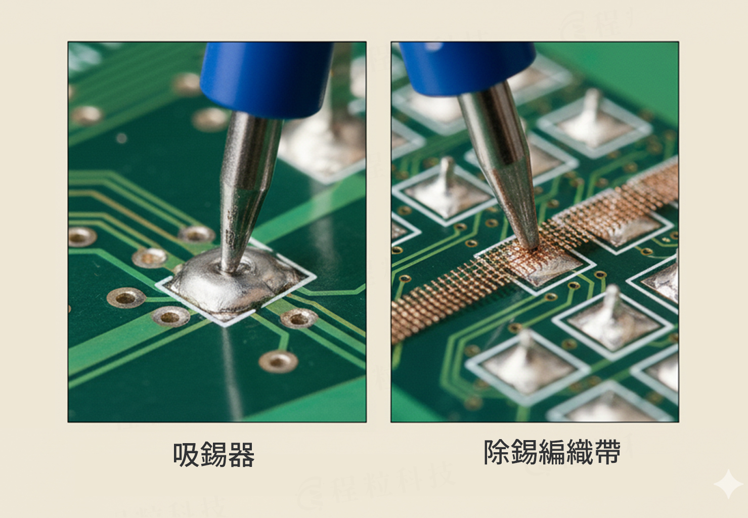 兩種除錫工具的使用差異